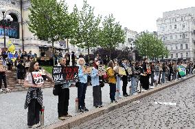 Dont Stay Silent! Captivity Kills rally in Kyiv